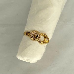 Sun And Moon Faux Gold Ring